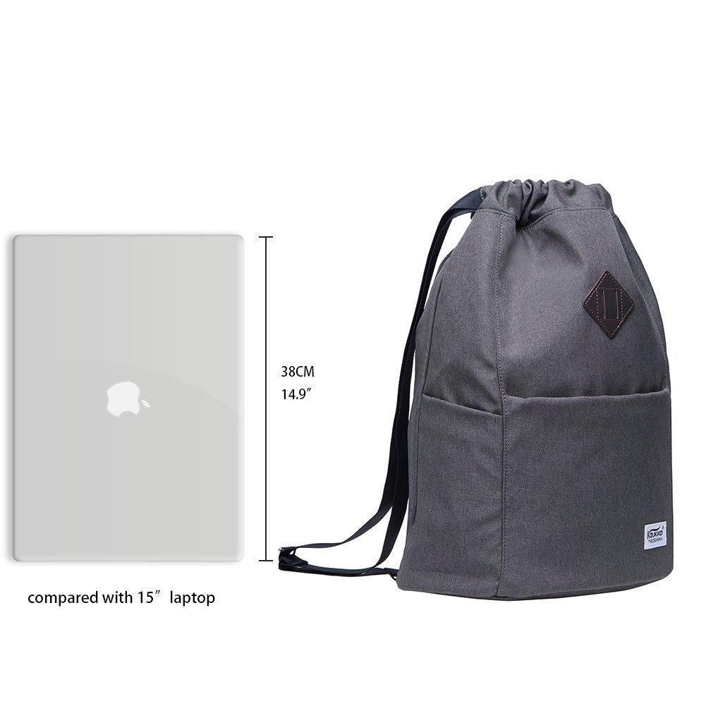 Gym Yoga backpack Shoulder Rucksack for Men and Women ( Dark Grey ) - kaukko