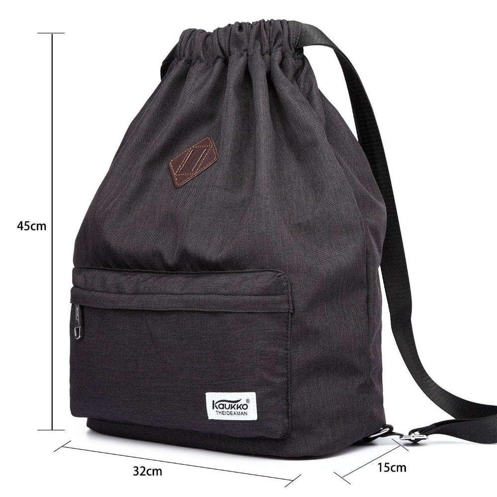 Gym Yoga backpack Shoulder Rucksack for Men and Women kaukko ( Black ) - kaukko