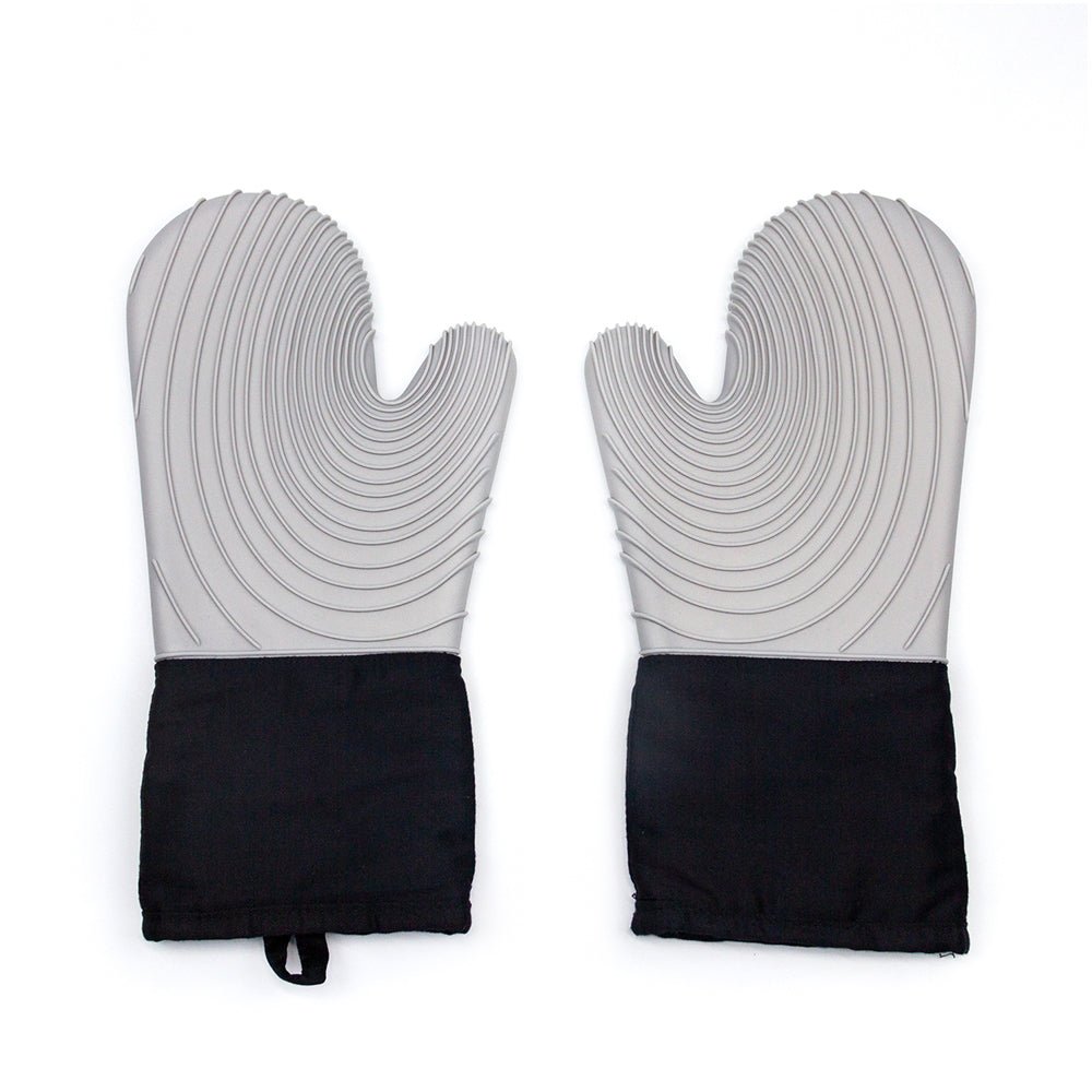 Heat Resistant Silicone Oven Mitts Set - kaukko