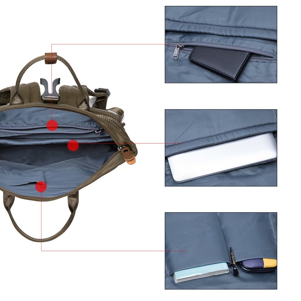 KAUKKO Backpack Everyday Essentials Daypack for Men and Women with USB Charging Port, K1047 ( Army Green/ 13.1L ) - kaukko