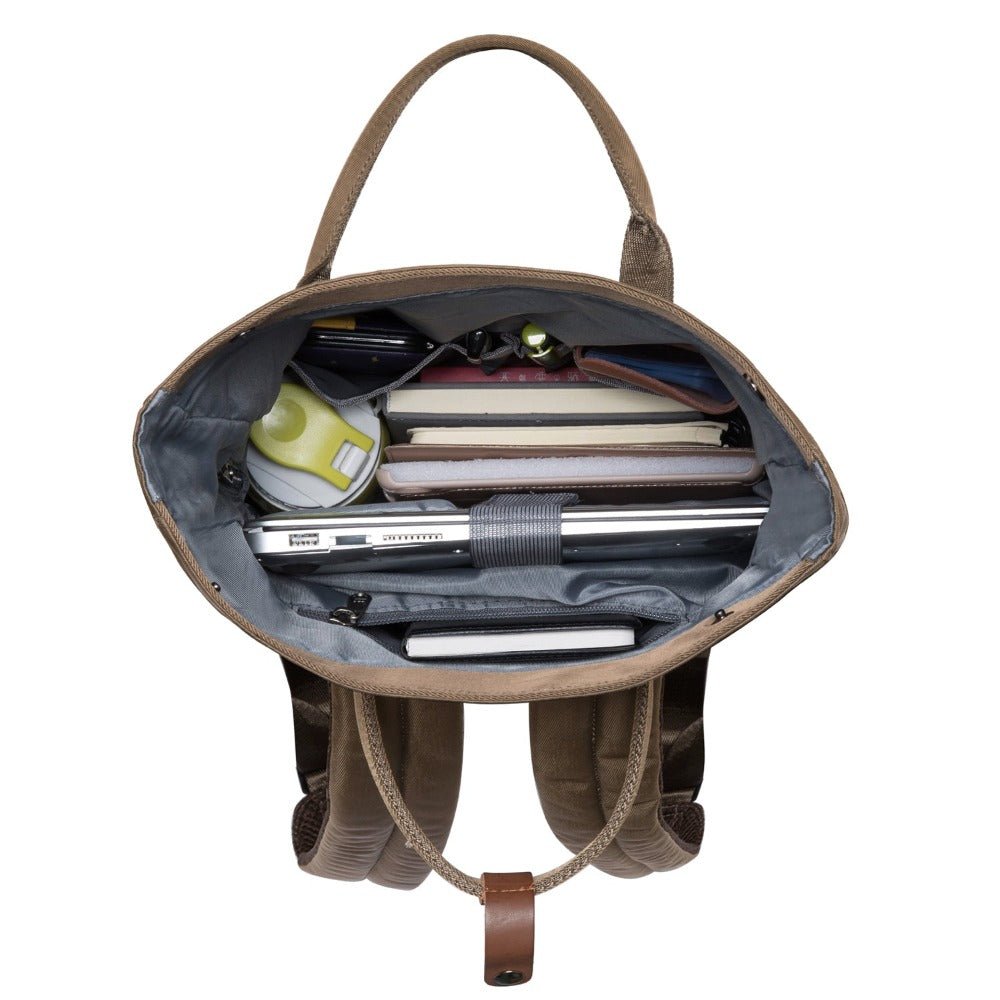 KAUKKO Backpack Everyday Essentials Daypack for Men and Women with USB Charging Port, K1047 ( Army Green/ 13.1L ) - kaukko