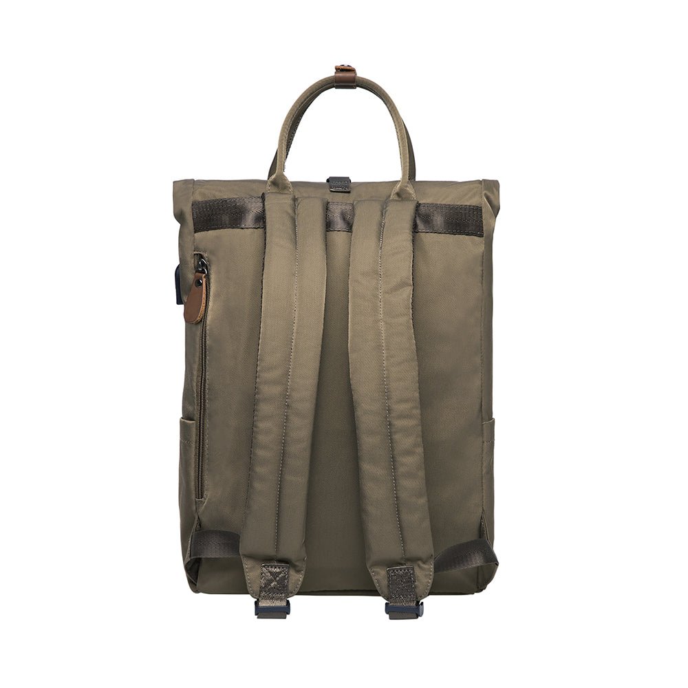 KAUKKO Backpack Everyday Essentials Daypack for Men and Women with USB Charging Port, K1047 ( Army Green/ 13.1L ) - kaukko