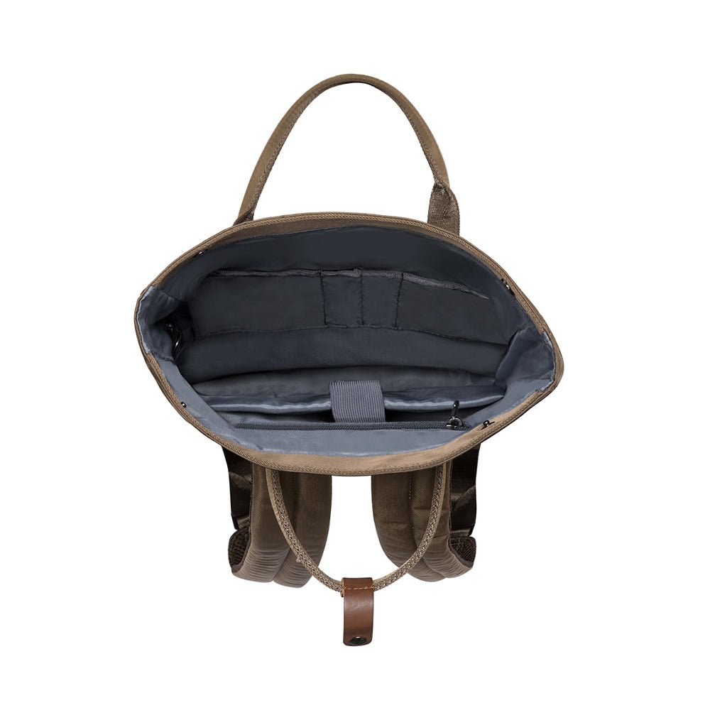 KAUKKO Backpack Everyday Essentials Daypack for Men and Women with USB Charging Port, K1047 ( Army Green/ 13.1L ) - kaukko