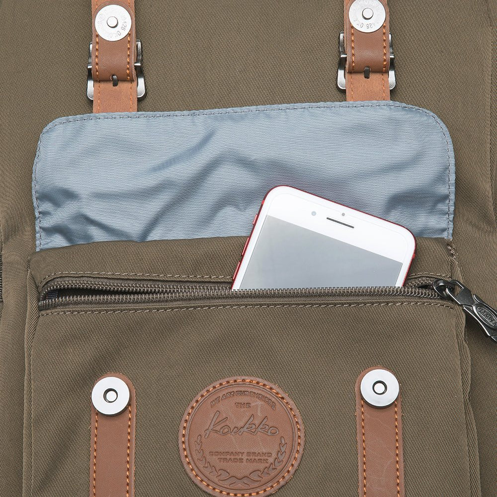 KAUKKO Backpack for city trips, EP5-11 ( Army Green / 19.7L ) - kaukko