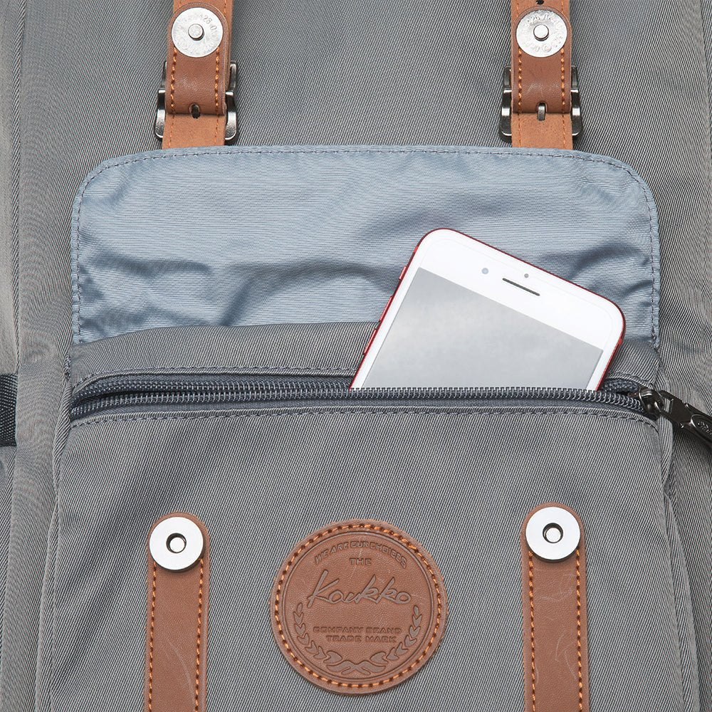 KAUKKO Backpack for city trips, EP5-11 ( Grey / 19.7L ) - kaukko