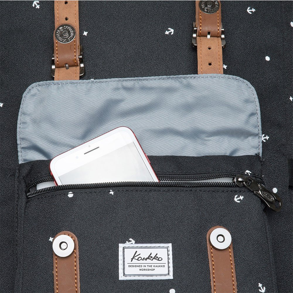 KAUKKO Backpack for city trips, EP5-12 ( Black /19.7L ) - kaukko