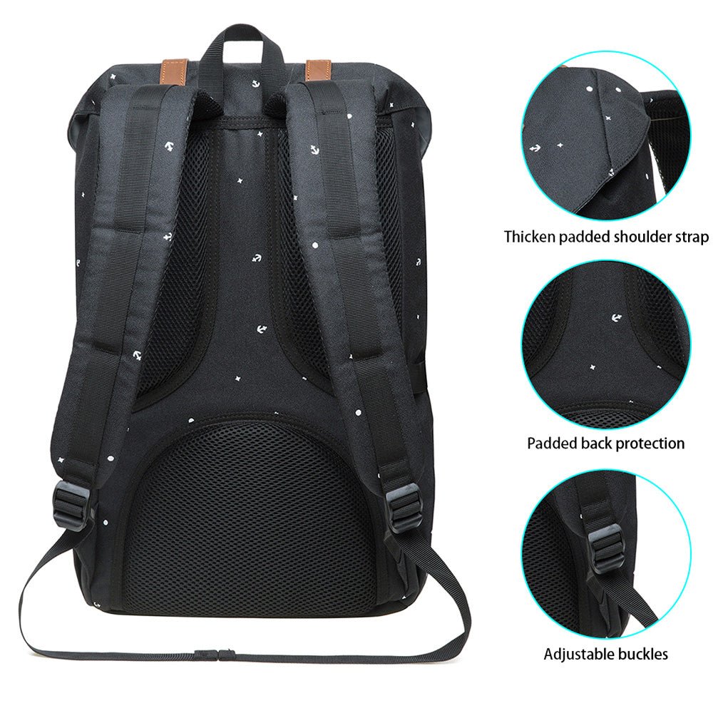 KAUKKO Backpack for city trips, EP5-13 ( Black / 14L ) - kaukko