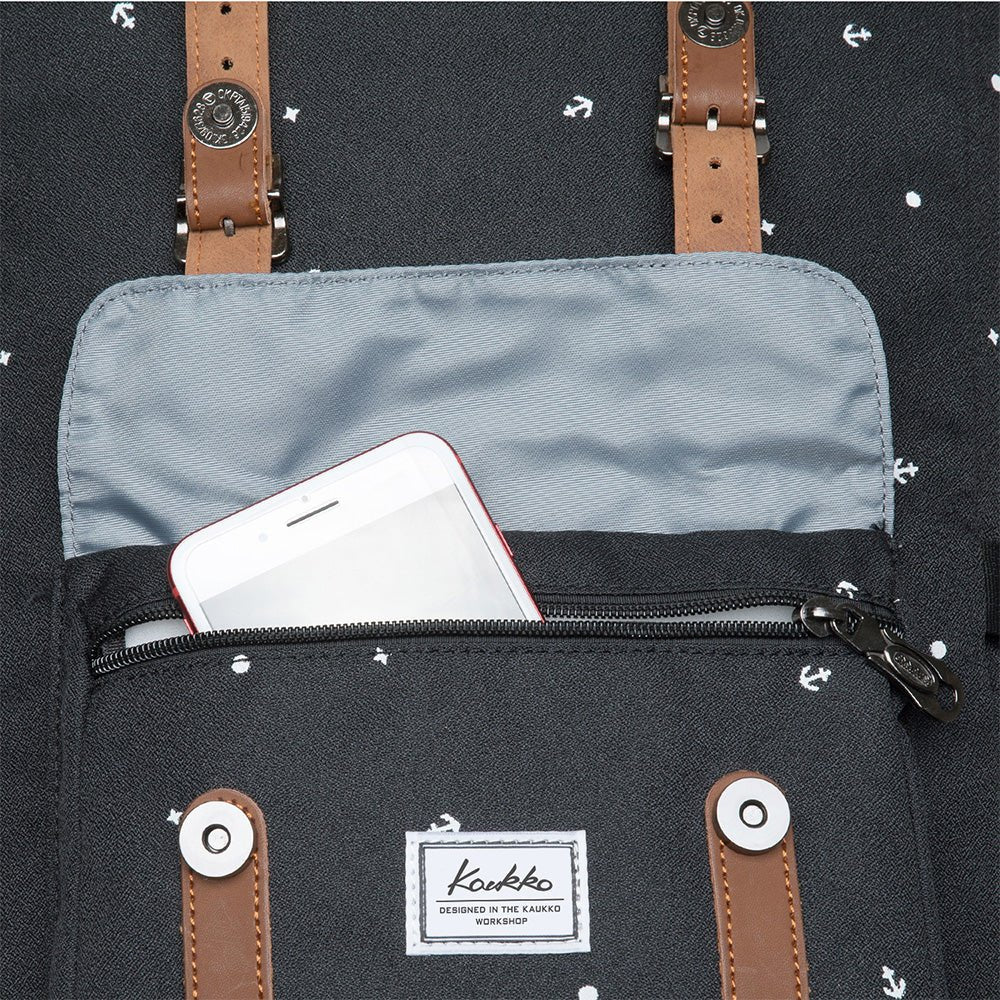 KAUKKO Backpack for city trips, EP5-13 ( Black / 14L ) - kaukko