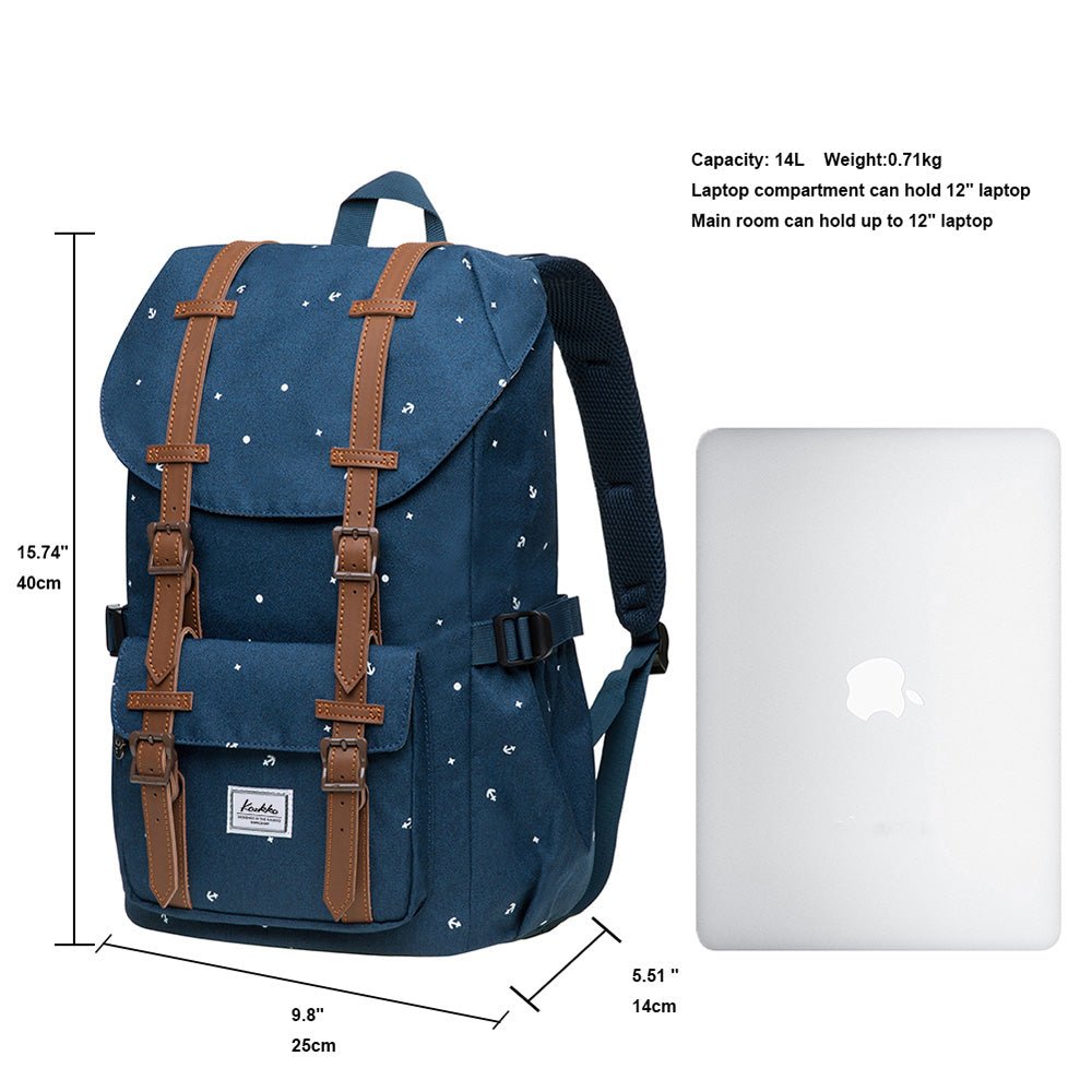 KAUKKO Backpack for city trips, EP5-13 ( Blue / 14L ) - kaukko