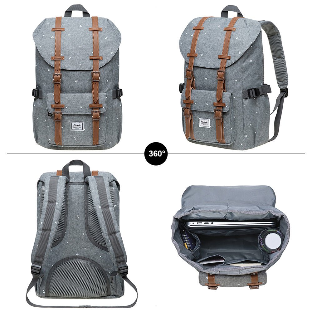 KAUKKO Backpack for city trips, EP5-13 ( Grey / 14L ) - kaukko