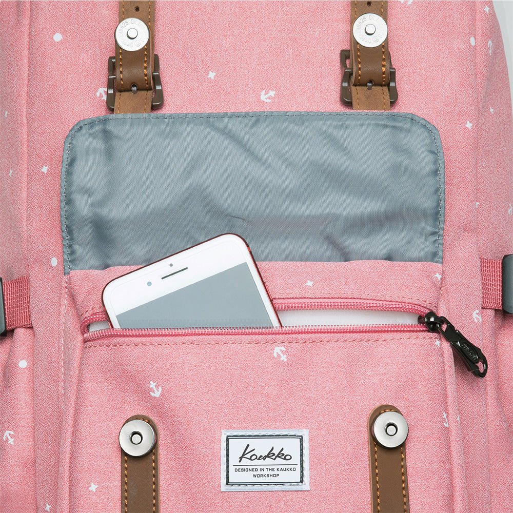 KAUKKO Backpack for city trips, EP5-13 ( Pink / 14L ) - kaukko