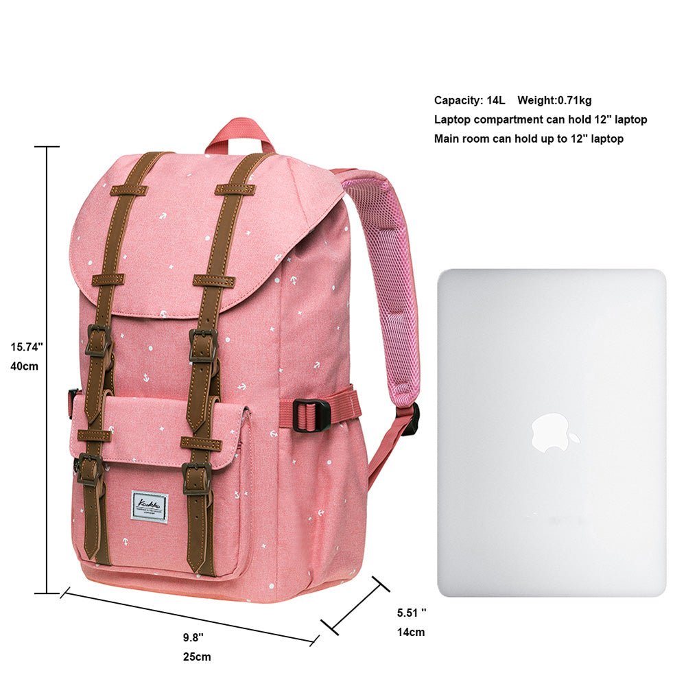 KAUKKO Backpack for city trips, EP5-13 ( Pink / 14L ) - kaukko