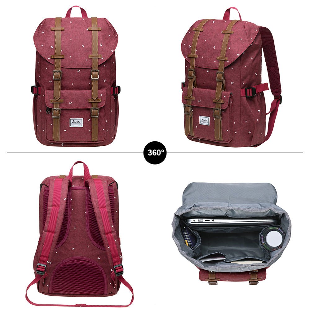 KAUKKO Backpack for city trips, EP5-13 ( Red / 14L ) - kaukko