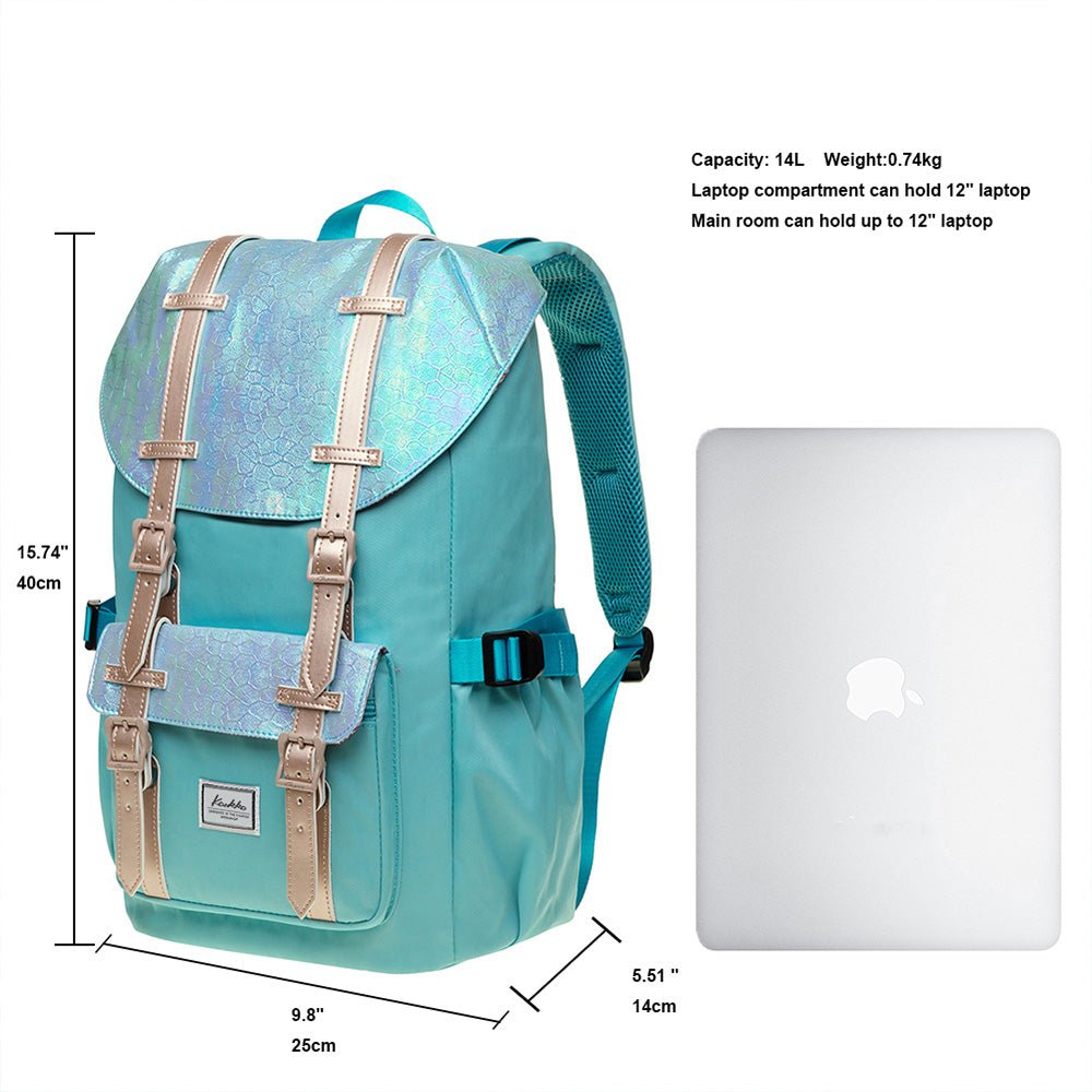 KAUKKO Backpack for city trips, EP5-14 ( Fairy bluegreen / 14L ) - kaukko