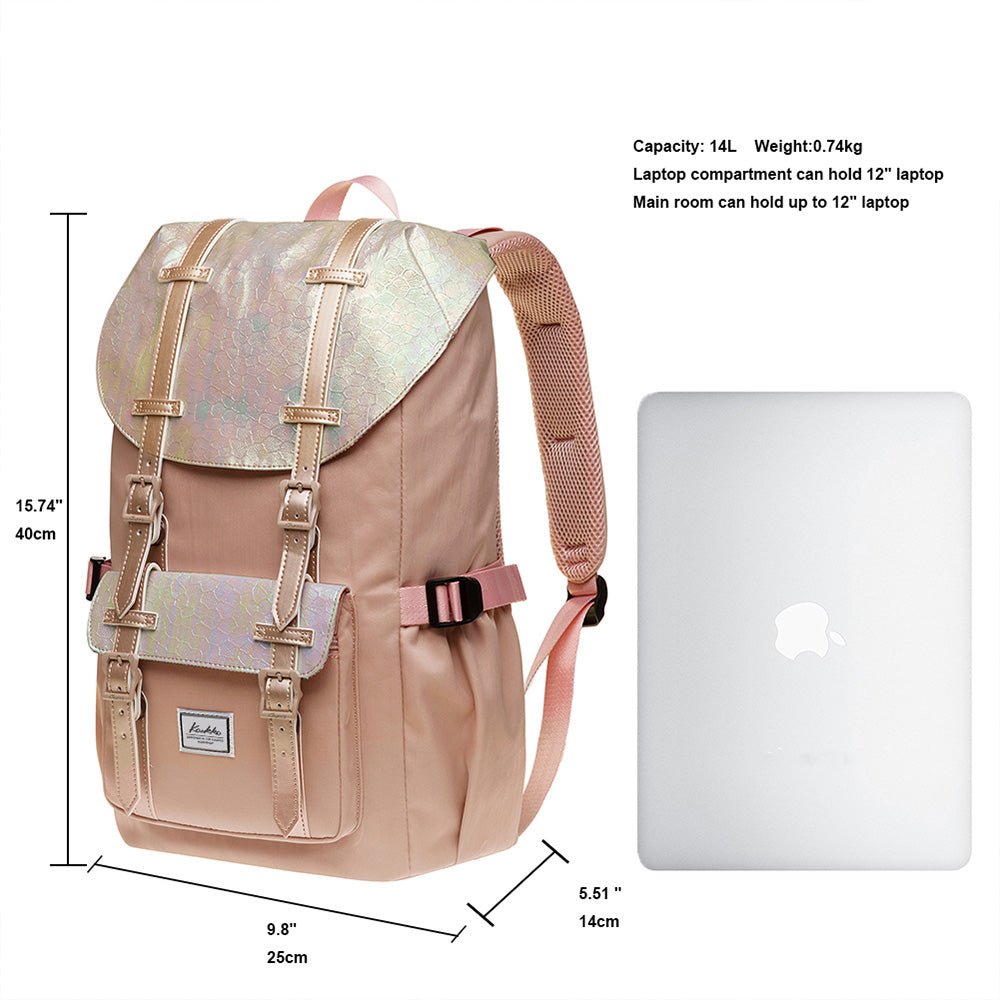 KAUKKO Backpack for city trips, EP5-14 ( Fairy rose tan / 14L ) - kaukko