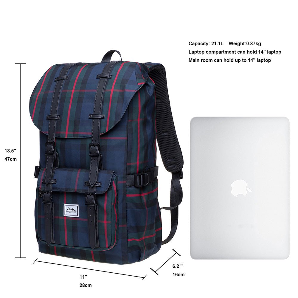 KAUKKO Backpack for city trips, EP5-15 ( Black /21.1L ) - kaukko