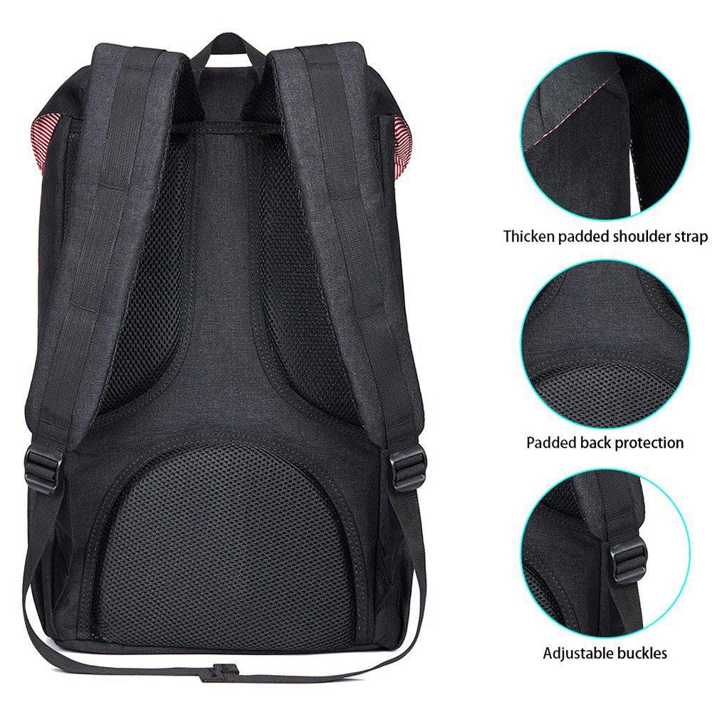 KAUKKO Backpack for city trips, EP5-2 ( Black / 19L ) - kaukko