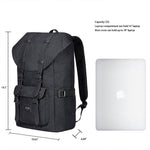 KAUKKO Backpack for city trips, EP5-2 ( Black / 19L ) - kaukko