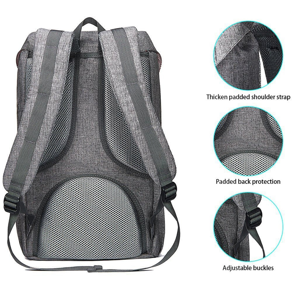 KAUKKO Backpack for city trips, EP5-2 ( Grey / 19L ) - kaukko