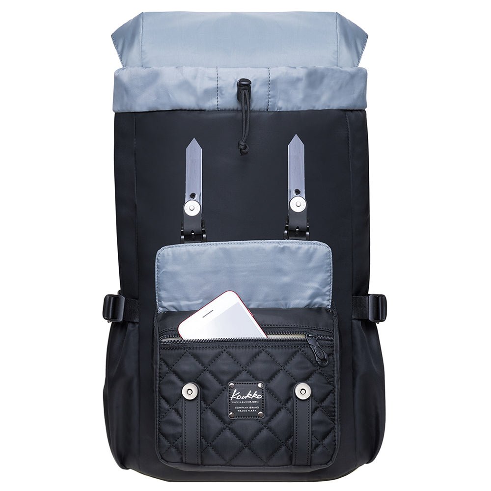 KAUKKO Backpack for city trips, EP5-20 ( Black / 14 L ) - kaukko