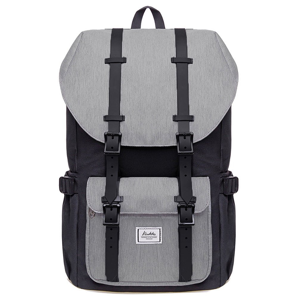 KAUKKO Backpack for city trips, EP5-4 ( Black Grey / 20.3L) - kaukko
