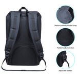 KAUKKO Backpack for city trips EP5-5 ( Black Red / 20.3L ) - kaukko