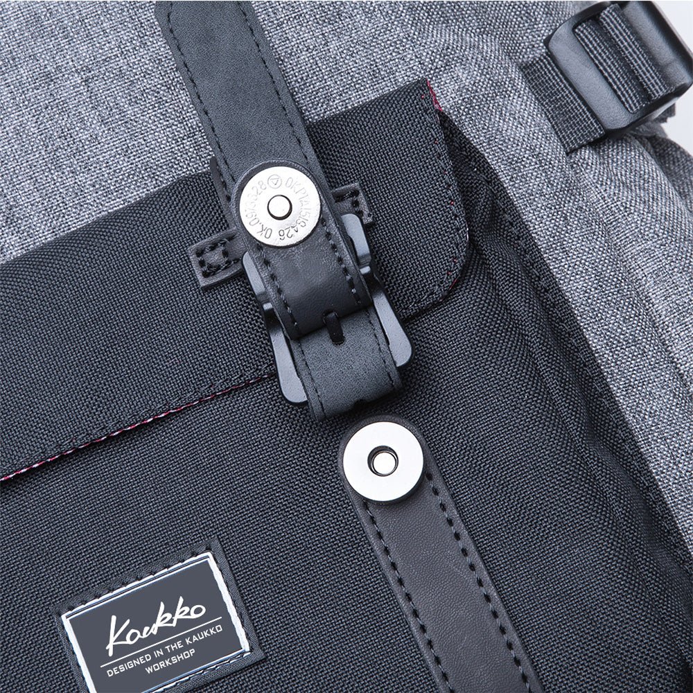 KAUKKO Backpack for city trips, EP5-5 ( Grey Black / 20.3L) - kaukko