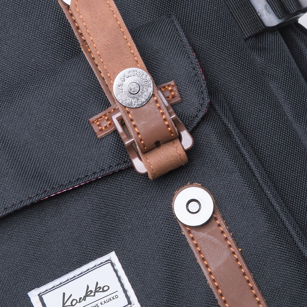 KAUKKO Backpack for city trips, EP5-7 ( Black / 16.1L ) - kaukko
