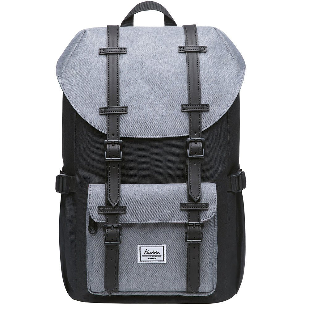 KAUKKO Backpack for city trips, EP5-7 ( Black Grey/ 16.1L ) - kaukko