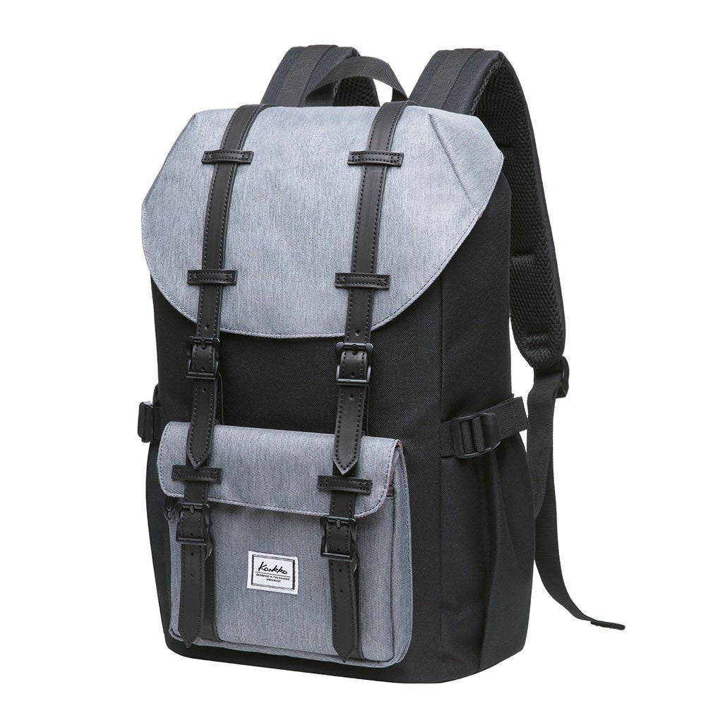 KAUKKO Backpack for city trips, EP5-7 ( Black Grey/ 16.1L ) - kaukko