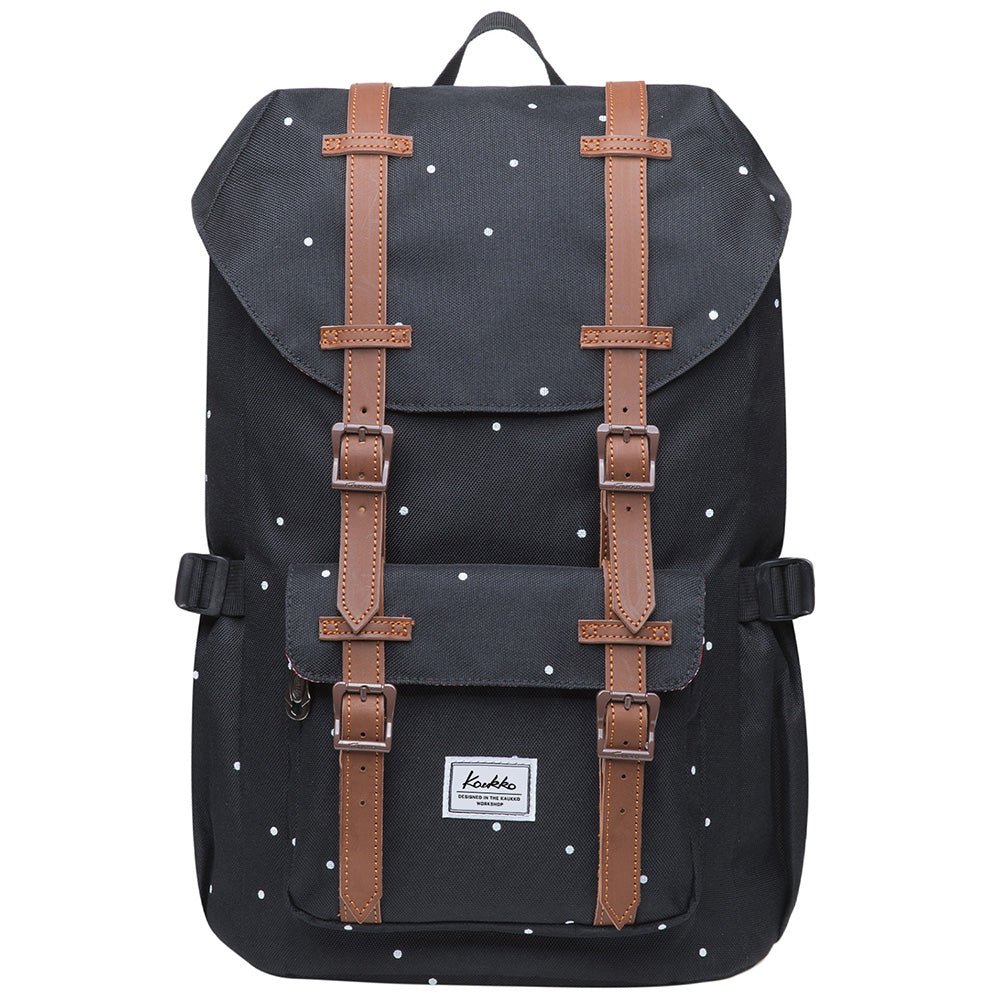 KAUKKO Backpack for city trips, EP5-7 ( Black Point / 16.1L ) - kaukko