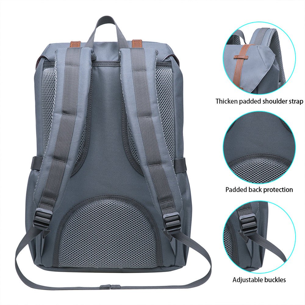 KAUKKO Backpack for city trips, EP5-7 ( Grey / 16.1L ) - kaukko