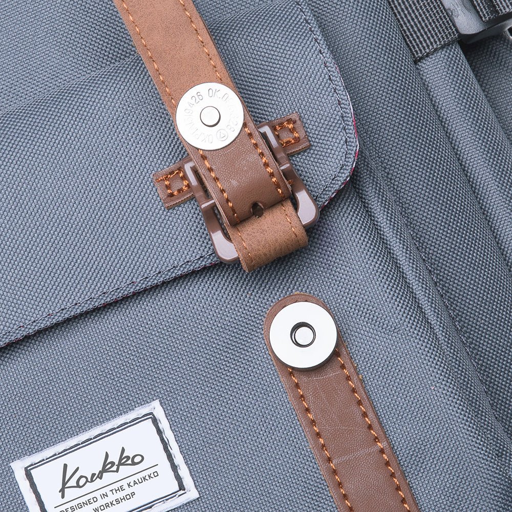 KAUKKO Backpack for city trips, EP5-7 ( Grey / 16.1L ) - kaukko