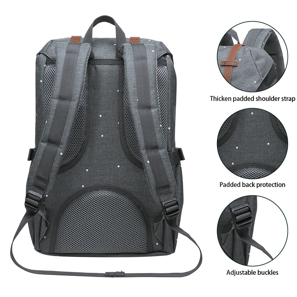 KAUKKO Backpack for city trips, EP5-7 ( Grey Point / 16.1L ) - kaukko