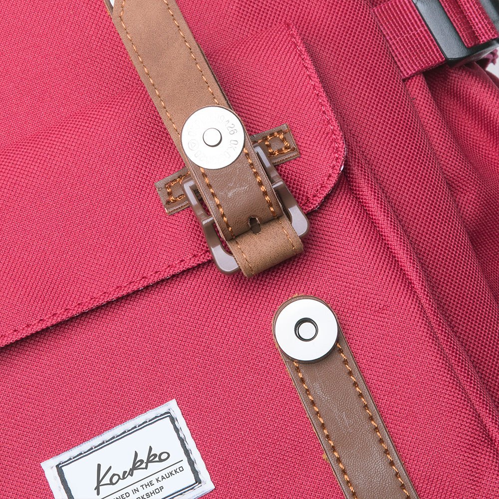 KAUKKO Backpack for city trips, EP5-7 ( Red / 16.1L ) - kaukko