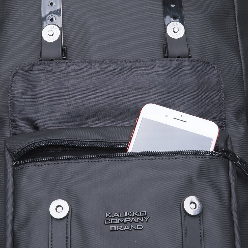 KAUKKO Backpack for city trips, EP5-8 ( Black / 20.5L ) - kaukko