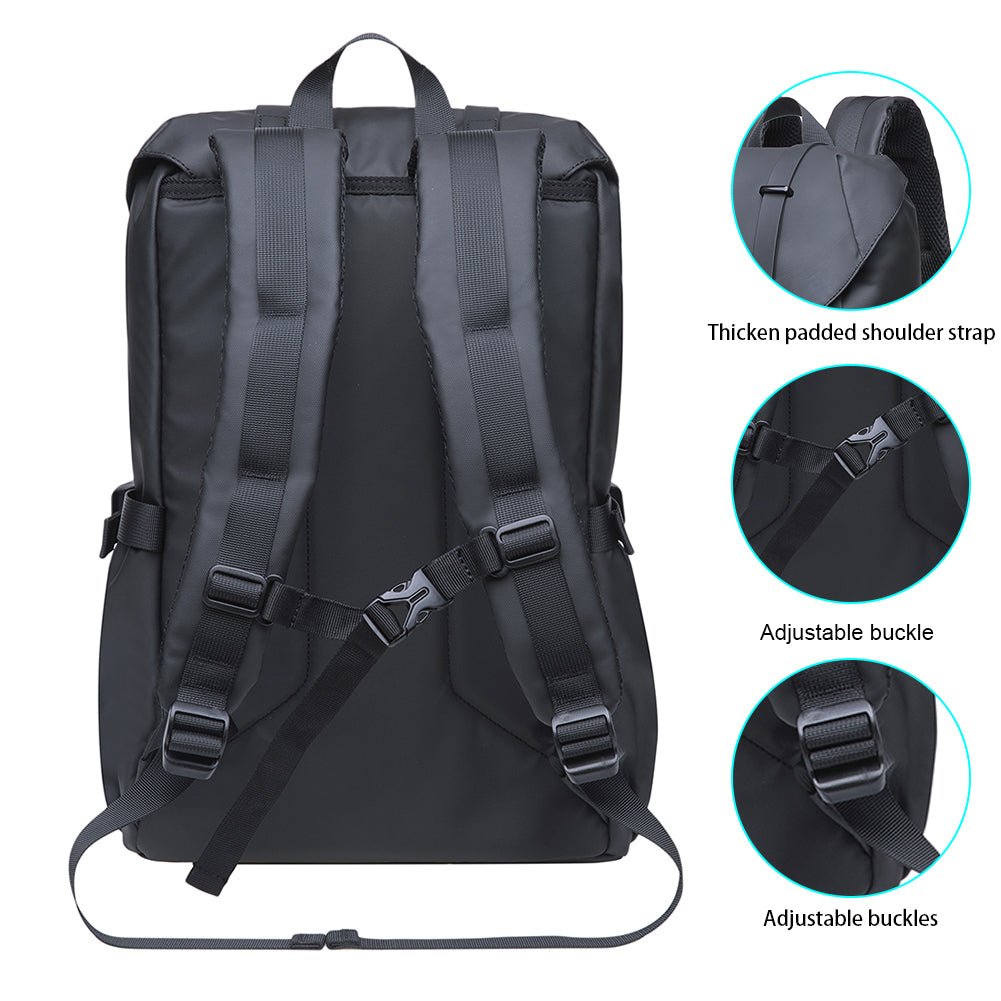 KAUKKO Backpack for city trips, EP5-9 ( Black / 16.1L) - kaukko