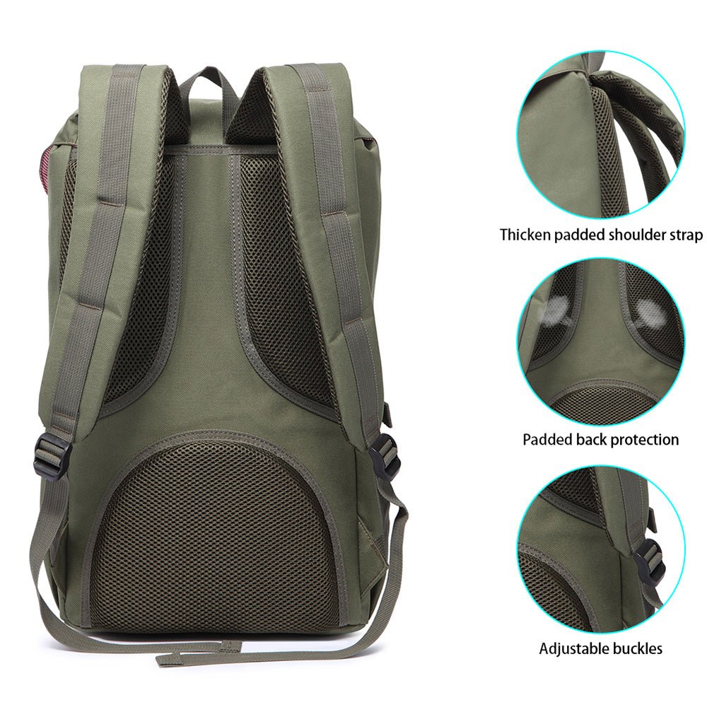 KAUKKO Backpack for city trips, EP5( Green / 22.4L ) - kaukko