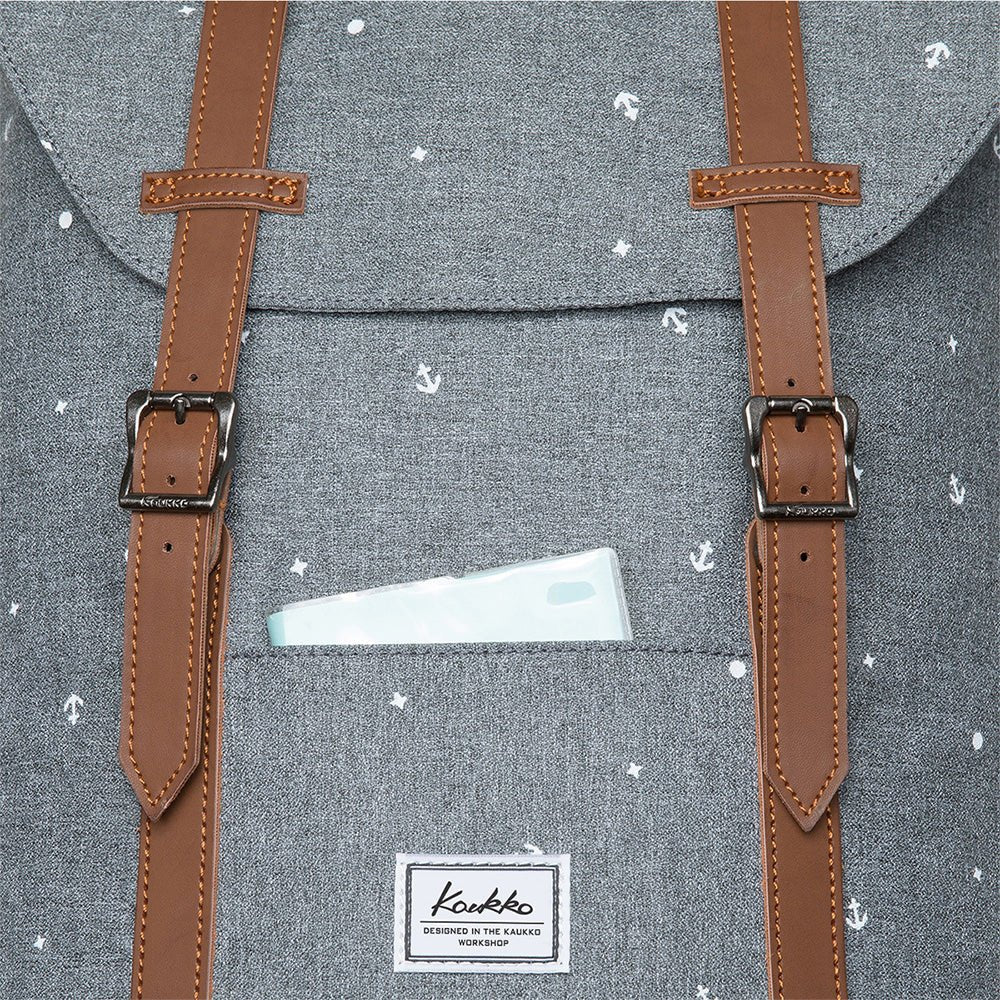 KAUKKO Backpack for city trips, EP6-10 ( Grey / 11.8L ) - kaukko