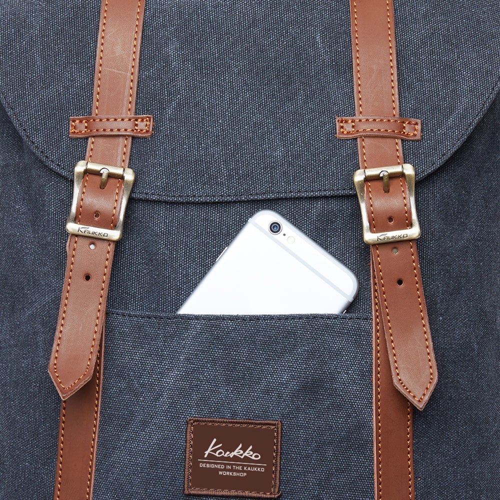 KAUKKO Backpack for city trips, EP6-3 ( Black / 18.1L ) - kaukko