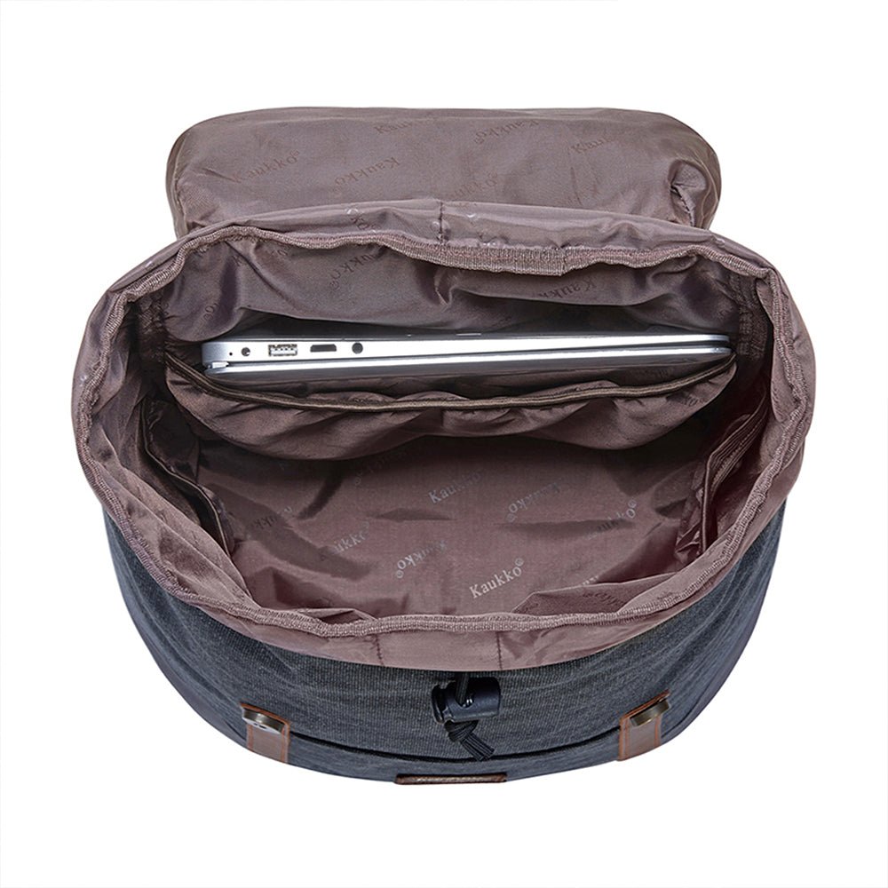 KAUKKO Backpack for city trips, EP6-3 ( Black / 18.1L ) - kaukko