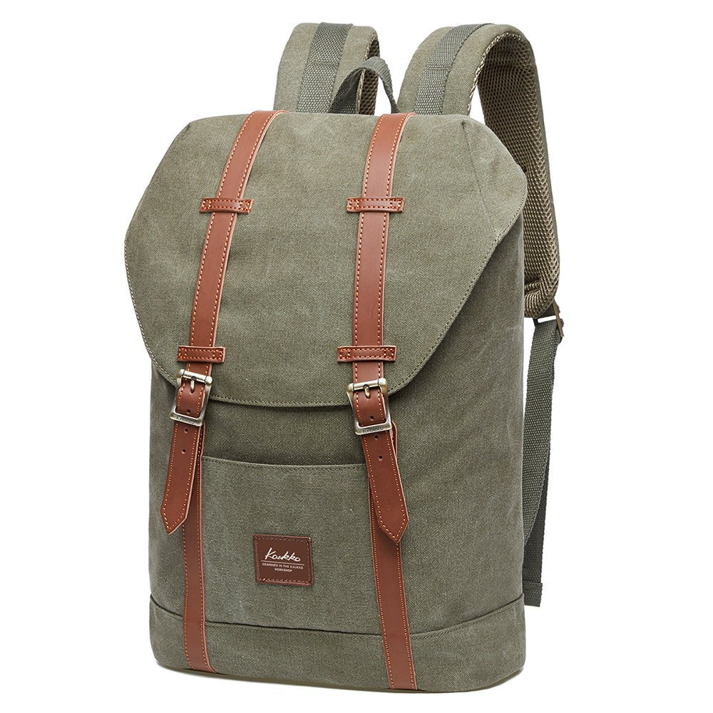 KAUKKO Backpack for city trips, EP6-3 ( Green / 18.1L ) - kaukko