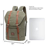 KAUKKO Backpack for city trips, EP6-3 ( Green / 18.1L ) - kaukko