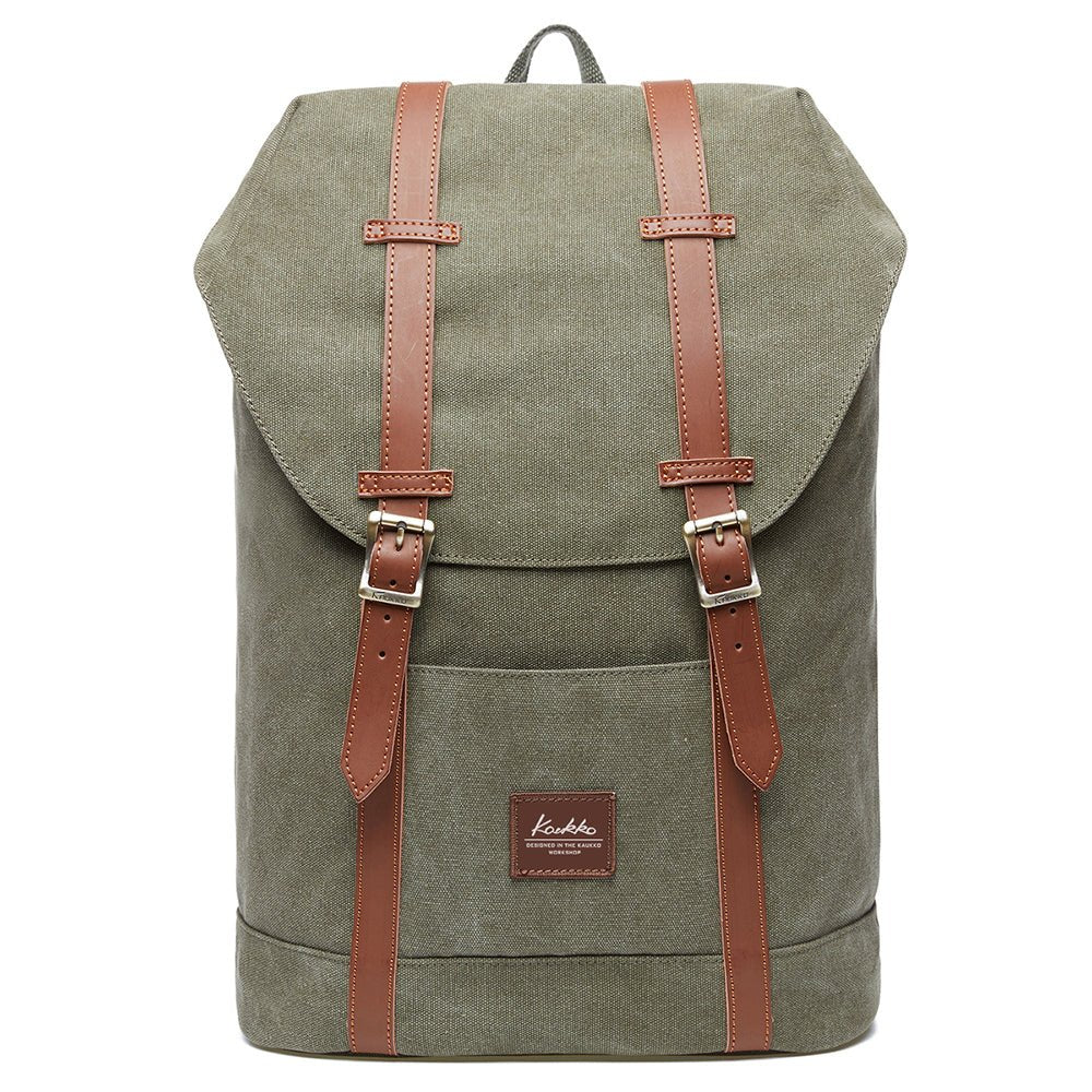KAUKKO Backpack for city trips, EP6-3 ( Green / 18.1L ) - kaukko