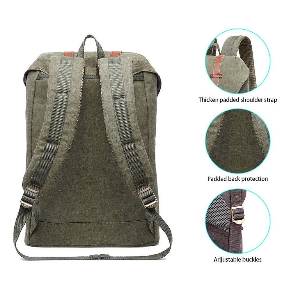 KAUKKO Backpack for city trips, EP6-3 ( Green / 18.1L ) - kaukko