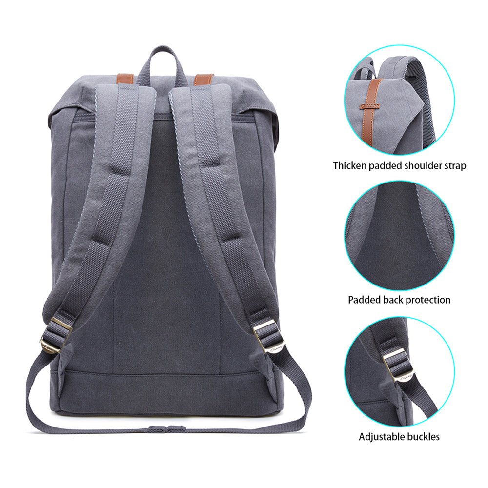 KAUKKO Backpack for city trips, EP6-3 ( Grey / 18.1L ) - kaukko