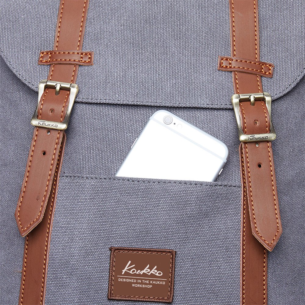 KAUKKO Backpack for city trips, EP6-3 ( Grey / 18.1L ) - kaukko