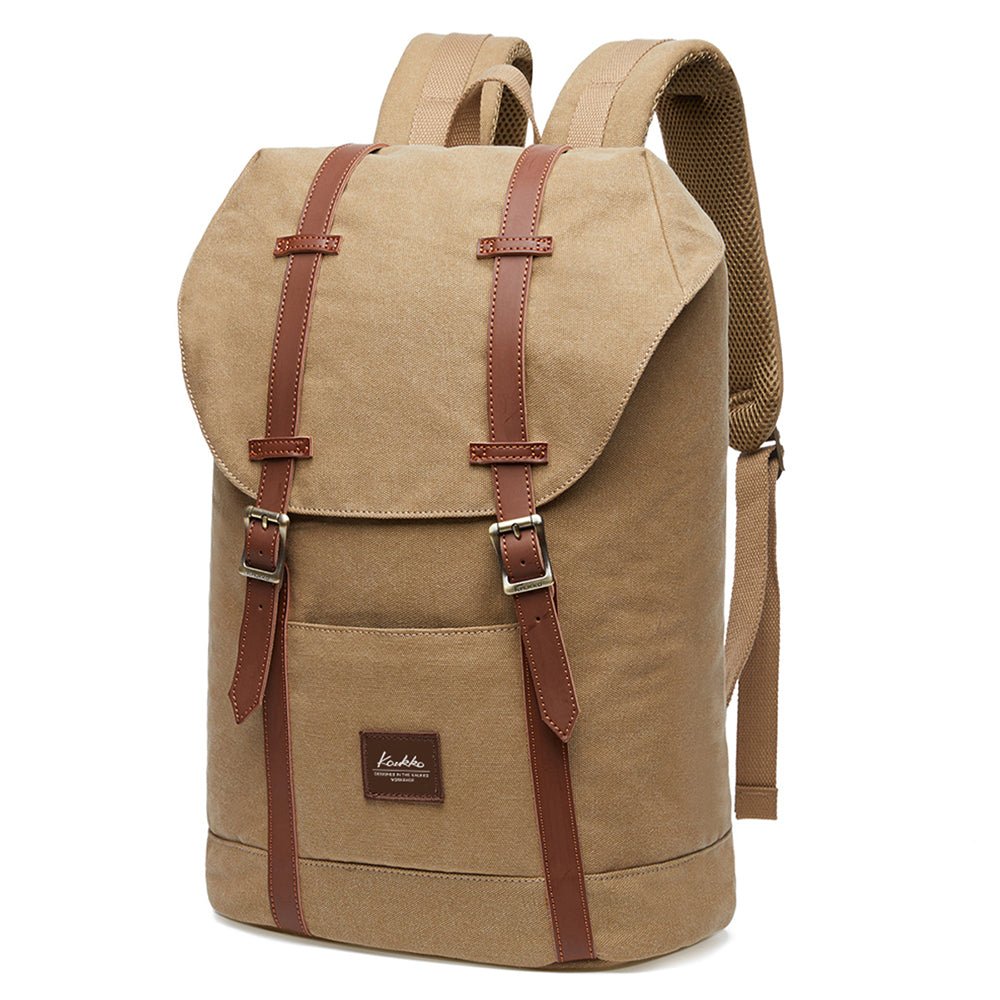 KAUKKO Backpack for city trips, EP6-3 ( Khaki / 18.1L ) - kaukko