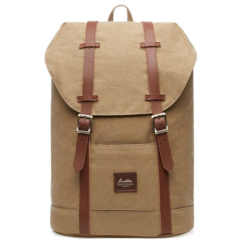 KAUKKO Backpack for city trips, EP6-3 ( Khaki / 18.1L ) - kaukko