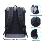 KAUKKO Backpack for city trips, EP6-4 ( Black Grey/ 18.1L ) - kaukko